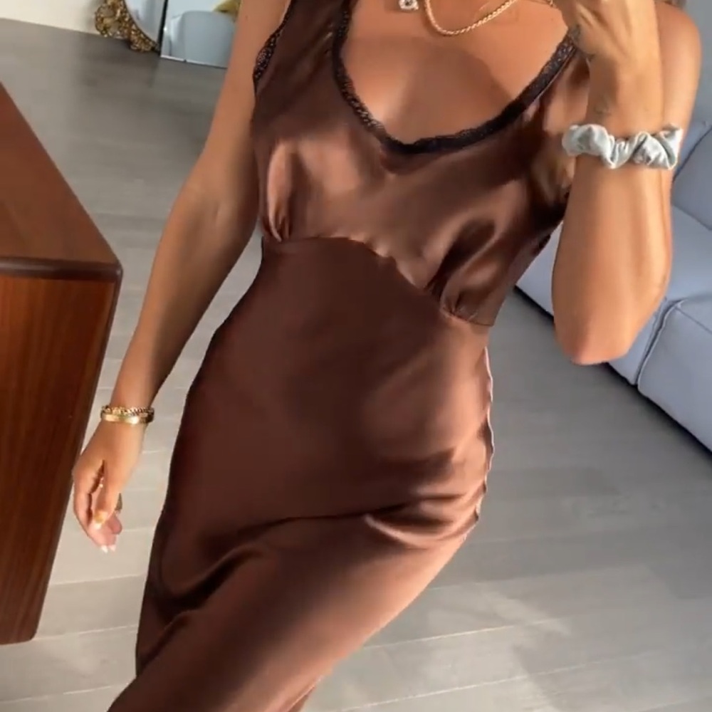 SILK Cherry St. Slip Dress - Picture 9 of 12